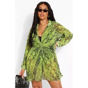 Boohoo Snake Print Dress